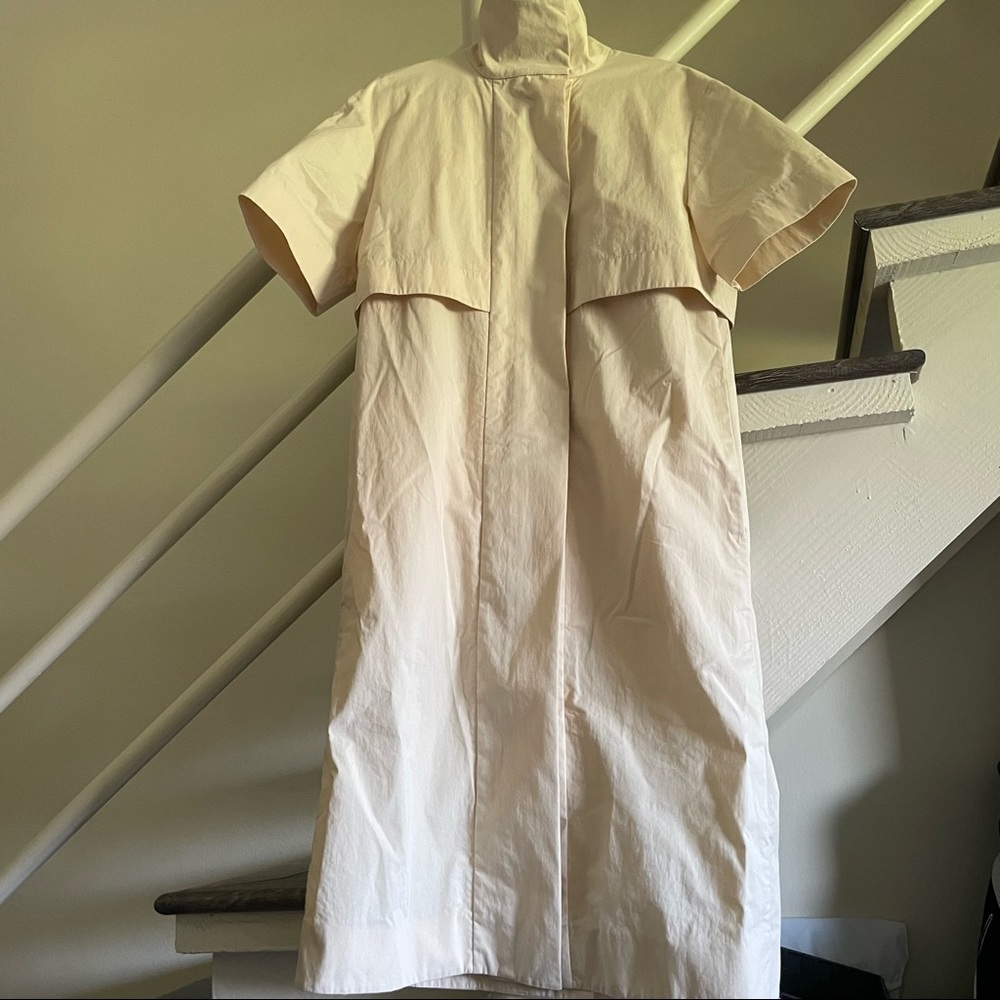 COS Beige/Cream Long Coat Jacket